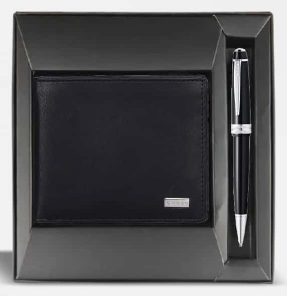 Bi-fold Wallet With Cross Bailey Pen